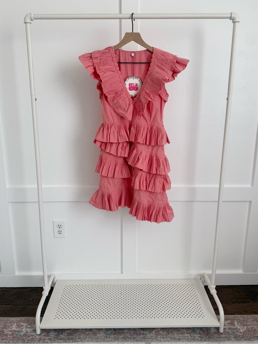 Celia B Pink Ruffled Maui Mini Dress